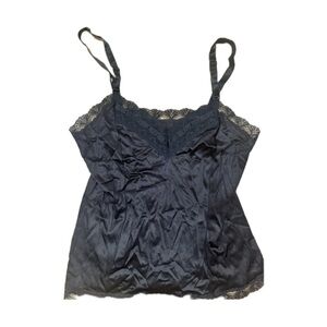 Black Lace Trim Camisole
